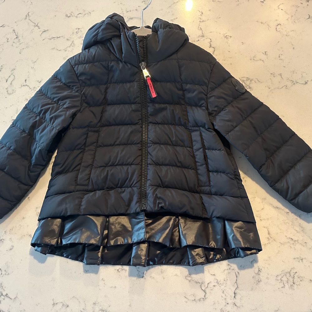 Black Moncler Kids Puffer Jacket
